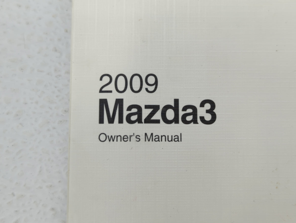 2009 Mazda 3 Owners Manual Book Guide OEM Used Auto Parts - Oemusedautoparts1.com