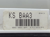 2008-2009 Mazda 3 Instrument Cluster Speedometer Gauges P/N:K9001 KS BAA3 Fits Fits 2008 2009 OEM Used Auto Parts - Oemuseda