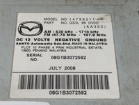 2009 Mazda 6 Radio AM FM Cd Player Receiver Replacement P/N:GS3L66DV0D Fits OEM Used Auto Parts - Oemusedautoparts1.com