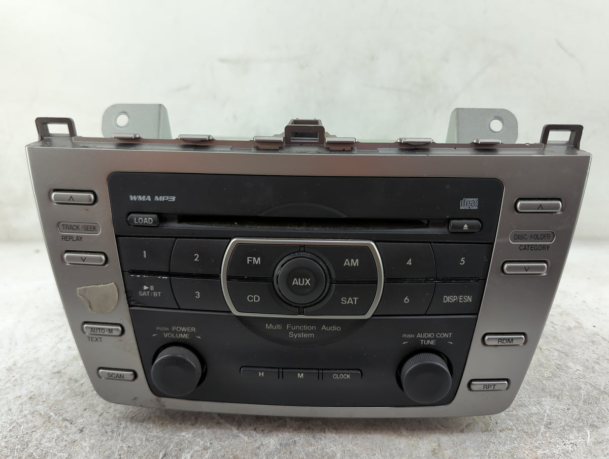 2009-2010 Mazda 6 Radio AM FM Cd Player Receiver Replacement P/N:GS3R669R0C CQ-JM4762AT Fits Fits 2009 2010 OEM Used Auto Pa