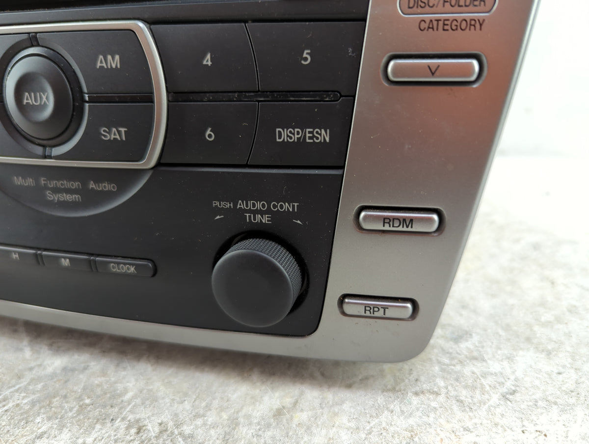 2009-2010 Mazda 6 Radio AM FM Cd Player Receiver Replacement P/N:GS3R669R0C CQ-JM4762AT Fits Fits 2009 2010 OEM Used Auto Pa