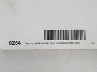 2009 Mazda 6 Owners Manual Book Guide P/N:9999-95-078C-09R 8Z64-EA-08H OEM Used Auto Parts - Oemusedautoparts1.com