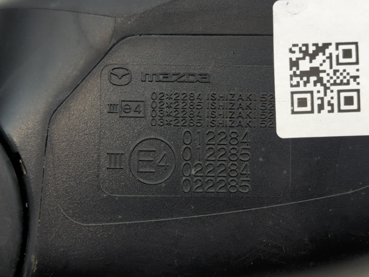 2009 Mazda Cx-7 Side Mirror Replacement Passenger Right View Door Mirror P/N:E4012285 E4012284 Fits OEM Used Auto Parts - Oe