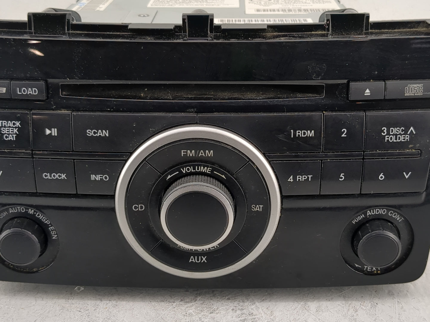 2009-2010 Mazda Cx-9 Radio AM FM Cd Player Receiver Replacement P/N:TE93 66 ARXB Fits Fits 2009 2010 OEM Used Auto Parts - O