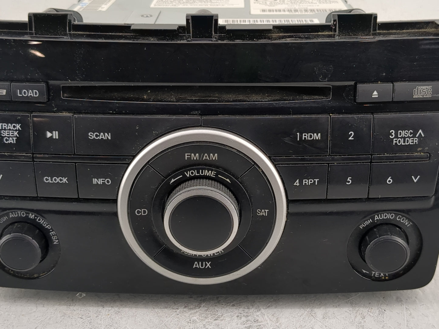 2009-2010 Mazda Cx-9 Radio AM FM Cd Player Receiver Replacement P/N:TE93 66 ARXB Fits Fits 2009 2010 OEM Used Auto Parts - O