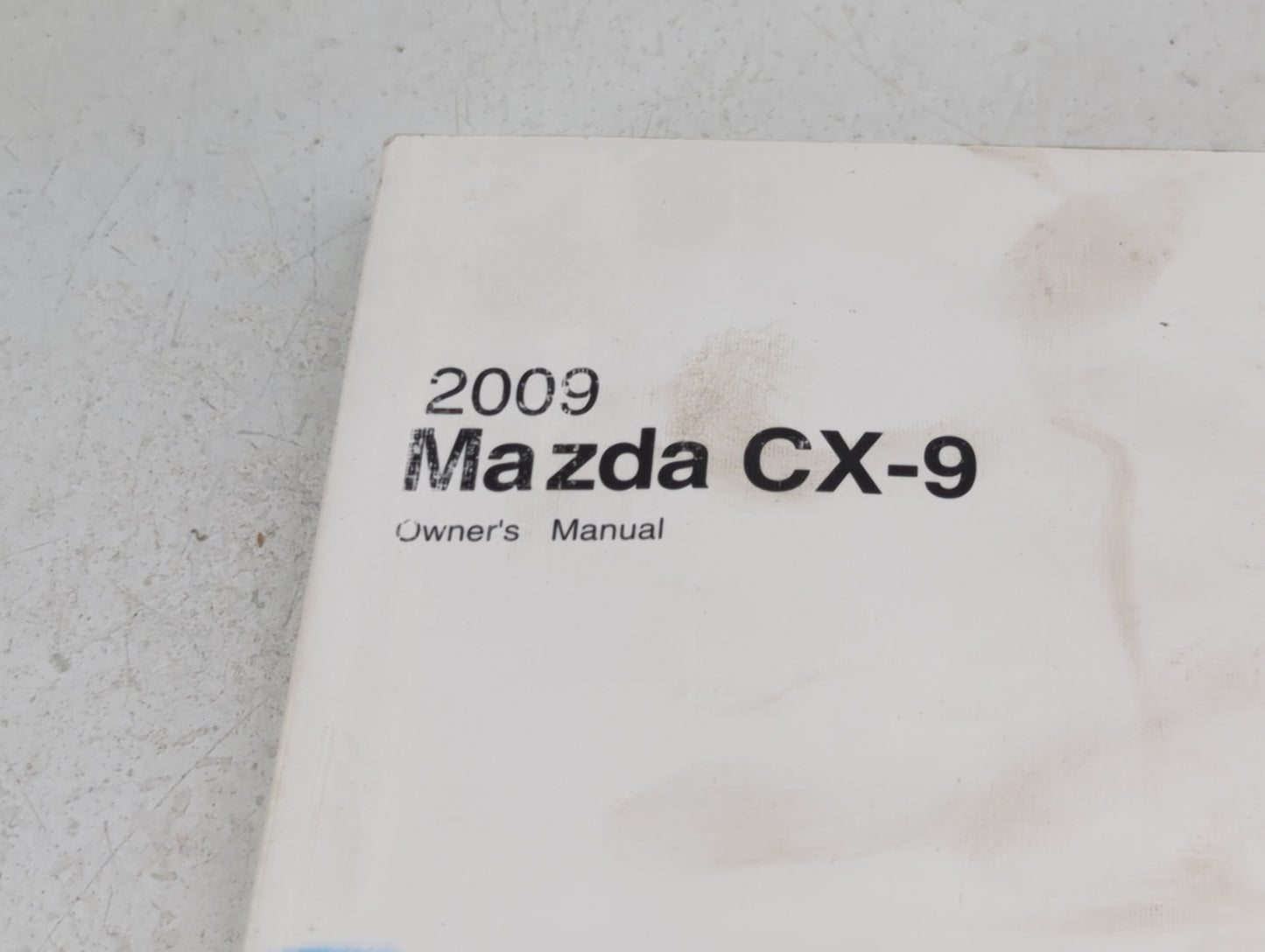 2009 Mazda Cx-9 Owners Manual Book Guide P/N:8Z66-EA-08F 9999-95-011C-09 OEM Used Auto Parts - Oemusedautoparts1.com