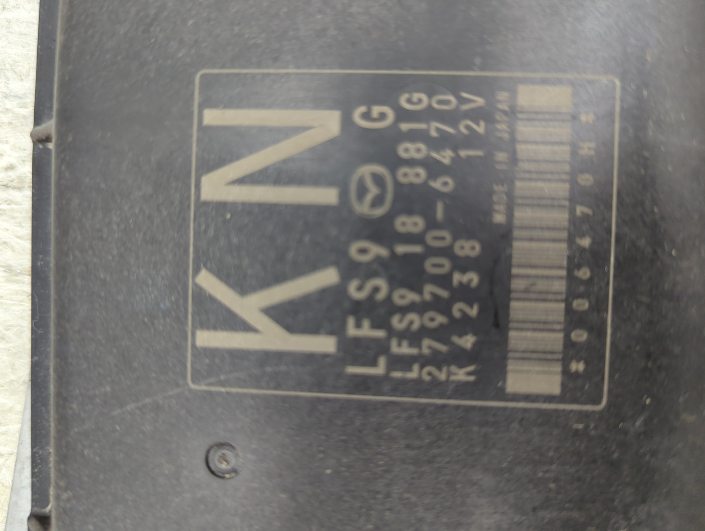2009 Mazda Mazda3 PCM Engine Control Computer ECU ECM PCU OEM P/N:LFS918881G LFS9, 279700-6470 Fits OEM Used Auto Parts - Oe