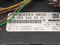 2009 Mercedes-Benz C-Class Fusebox Fuse Box Panel Relay Module P/N:A 204 545 55 01 2045455901, 2044423100, 2044423000 Fits O