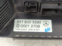2009 Mercedes-Benz E350 Climate Control Module Temperature AC/Heater Replacement P/N:211 830 3290 Fits OEM Used Auto Parts -