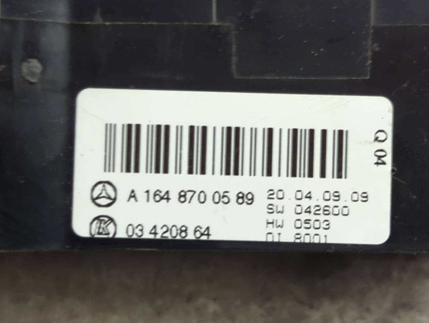 2007-2012 Mercedes-Benz Gl450 Climate Control Module Temperature AC/Heater Replacement P/N:A 164 870 05 89 Fits OEM Used Aut