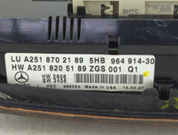 2009 Mercedes-Benz Ml350 Climate Control Module Temperature AC/Heater Replacement P/N:A2518702189 Fits Fits 2008 2010 2011 O