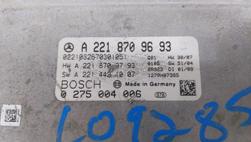 2008-2009 Mercedes-benz S450 Chassis Control Module Ccm Bcm Body Control