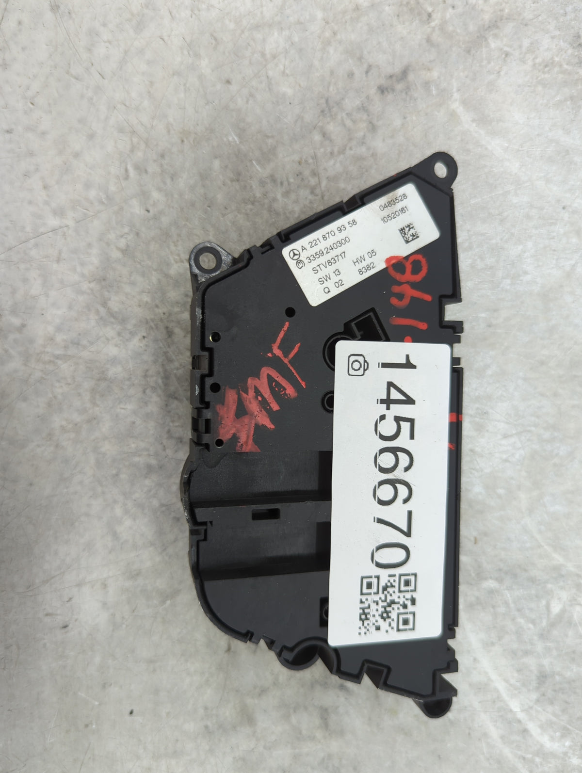 2009 Mercedes-benz S550 Passenger Right Seat Switch 1456670 - Oemusedautoparts1.com
