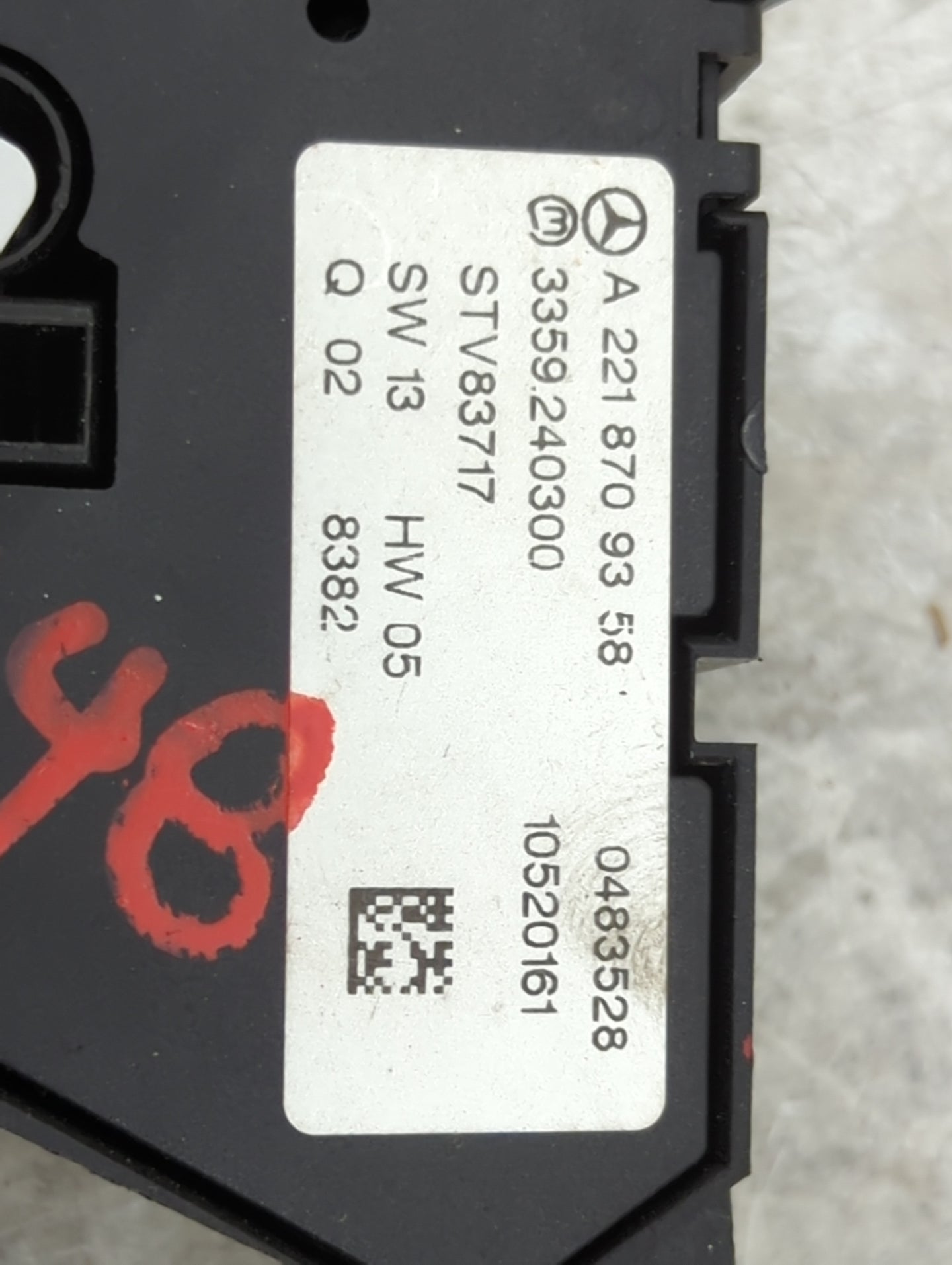 2009 Mercedes-benz S550 Passenger Right Seat Switch 1456670 - Oemusedautoparts1.com