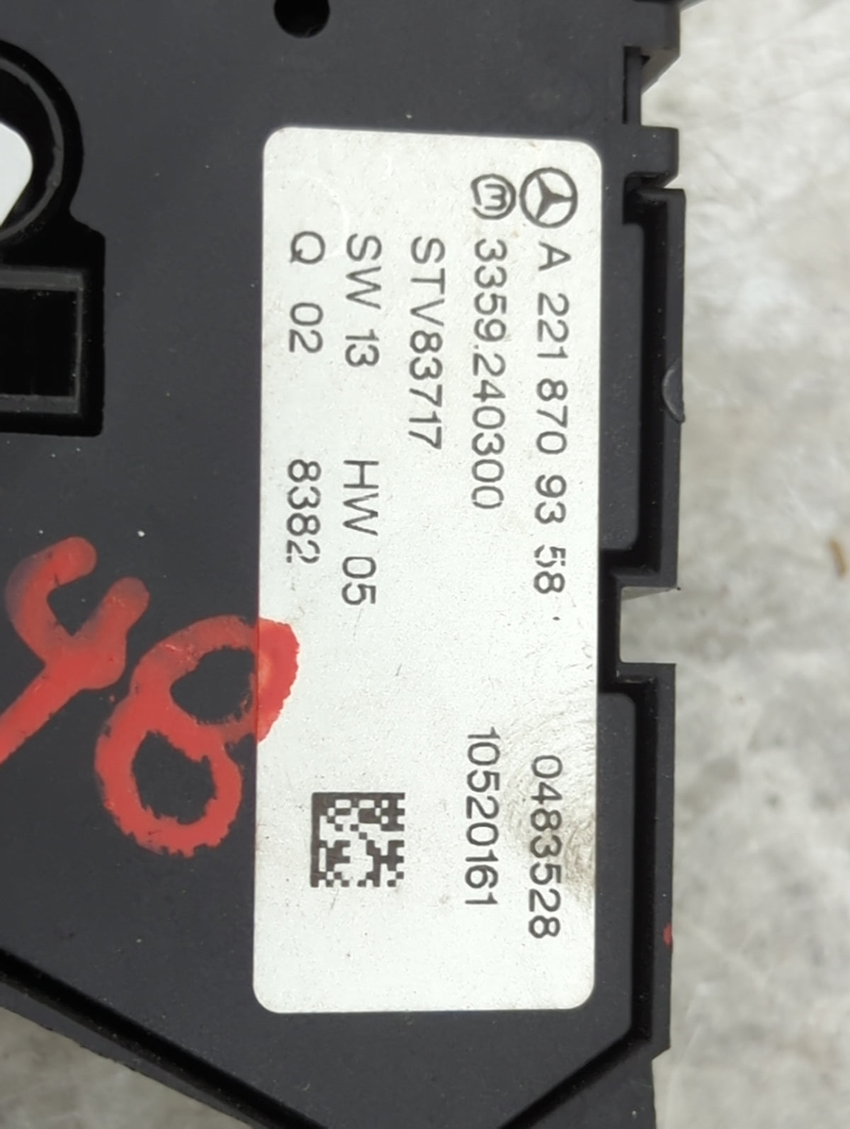 2009 Mercedes-benz S550 Passenger Right Seat Switch 1456670 - Oemusedautoparts1.com