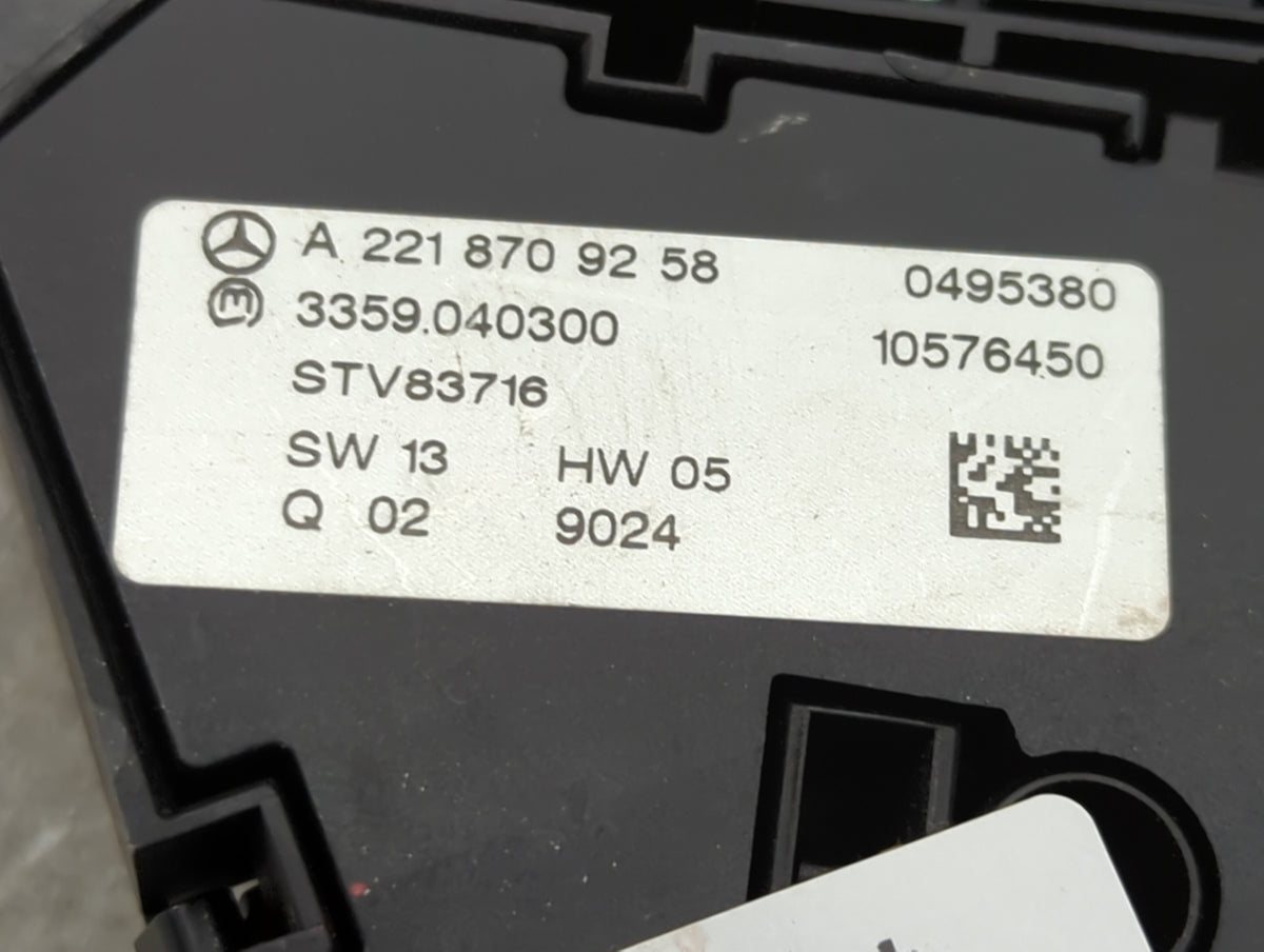 2009 Mercedes-benz S550 Driver Left Seat Switch A2218709258|a2218213051 - Oemusedautoparts1.com