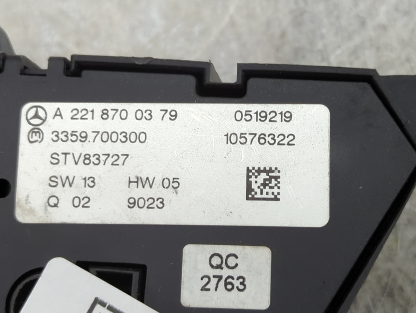 2009 Mercedes Benz S550 Passenger Right Seat Switch - Oemusedautoparts1.com