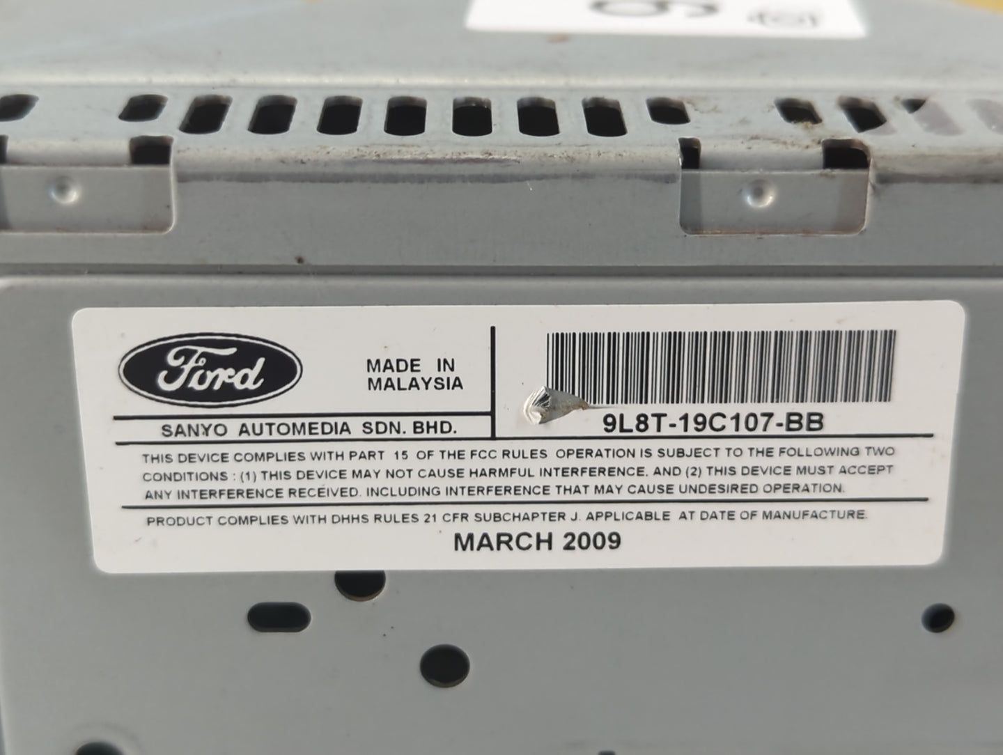 2009 Mercury Mariner Radio AM FM Cd Player Receiver Replacement P/N:9L8T-19C107-BB Fits OEM Used Auto Parts - Oemusedautopar