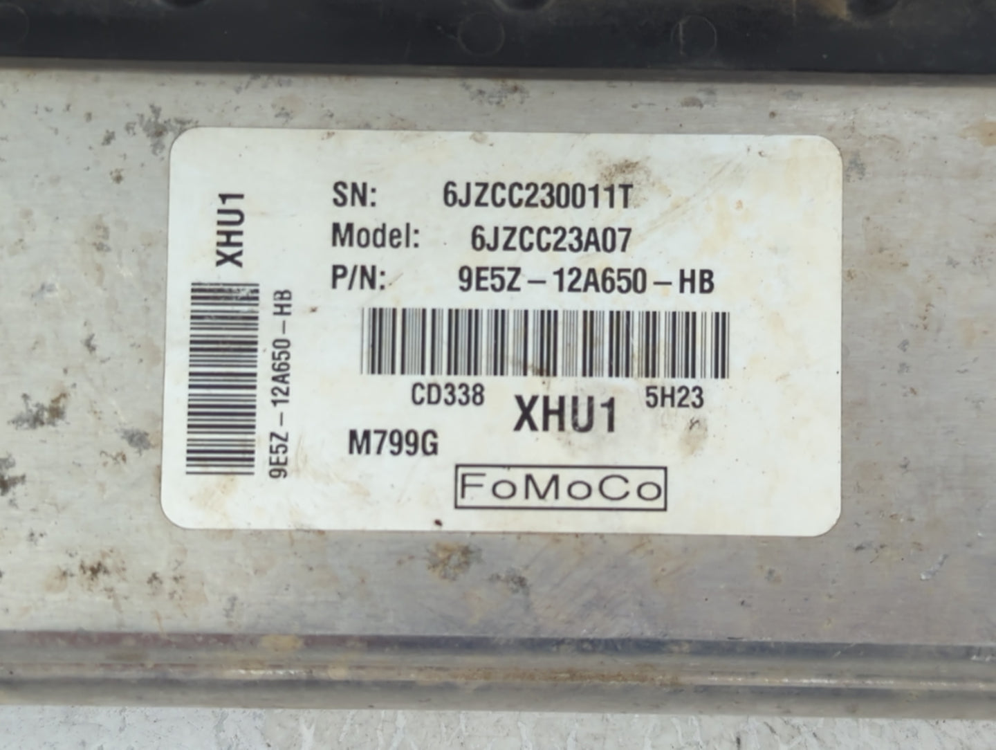 2009 Mercury Milan PCM Engine Control Computer ECU ECM PCU OEM P/N:9E5Z-12A650-HB Fits OEM Used Auto Parts - Oemusedautopart
