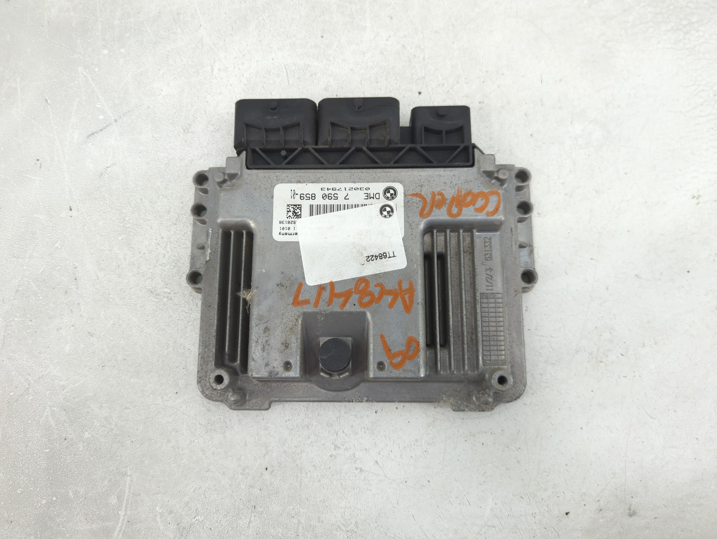 2009 Mini Cooper PCM Engine Control Computer ECU ECM PCU OEM P/N:DME 7 590 859-01 030217943 Fits OEM Used Auto Parts - Oemus
