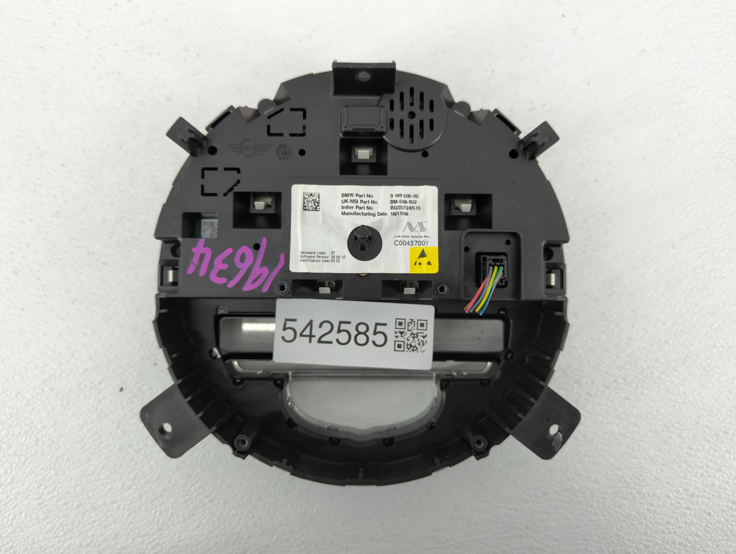 2008-2010 Mini Cooper Instrument Cluster Speedometer Gauges P/N:9 139 513 9 201 405, 9 178 744, 9 125 936 Fits Fits 2008 200