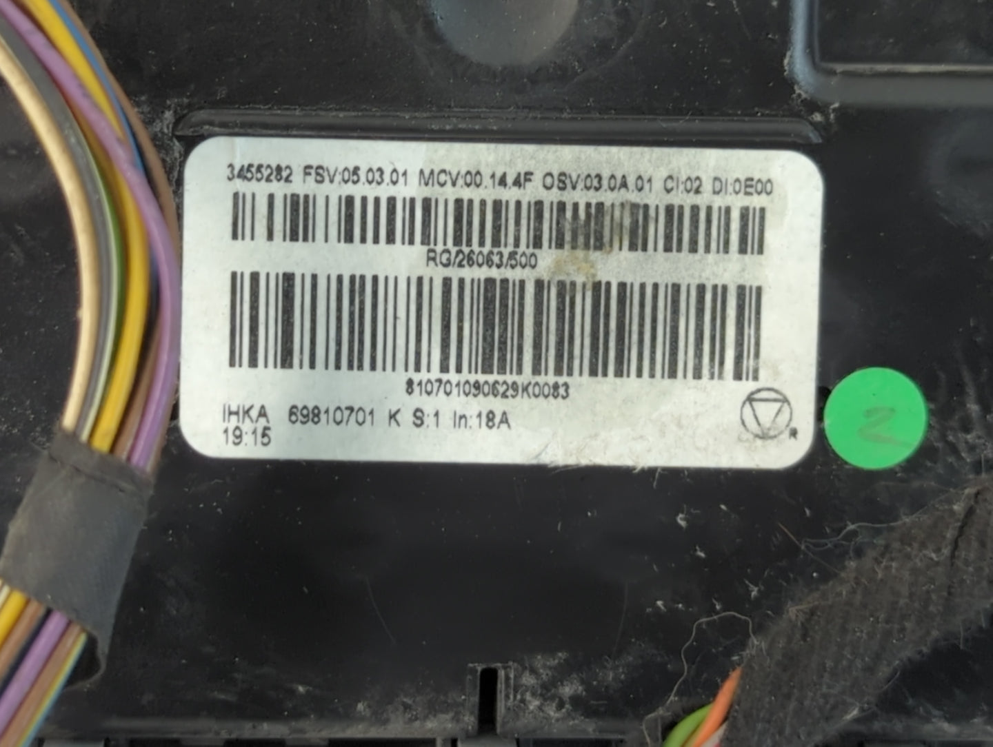 2008-2010 Mini Cooper Climate Control Module Temperature AC/Heater Replacement P/N:69810701 3455282 Fits Fits 2008 2009 2010