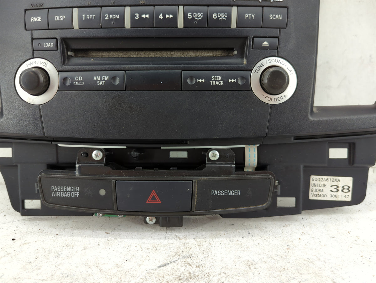 2009 Mitsubishi Lancer Radio Control Panel - Oemusedautoparts1.com