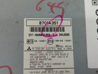 2008-2013 Mitsubishi Outlander Radio AM FM Cd Player Receiver Replacement P/N:8701A351 8701A277 Fits OEM Used Auto Parts - O