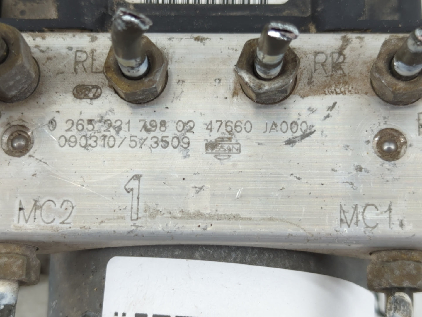 2007-2009 Nissan Altima ABS Pump Control Module Replacement P/N:47660 JA000 Fits Fits 2007 2008 2009 OEM Used Auto Parts - O