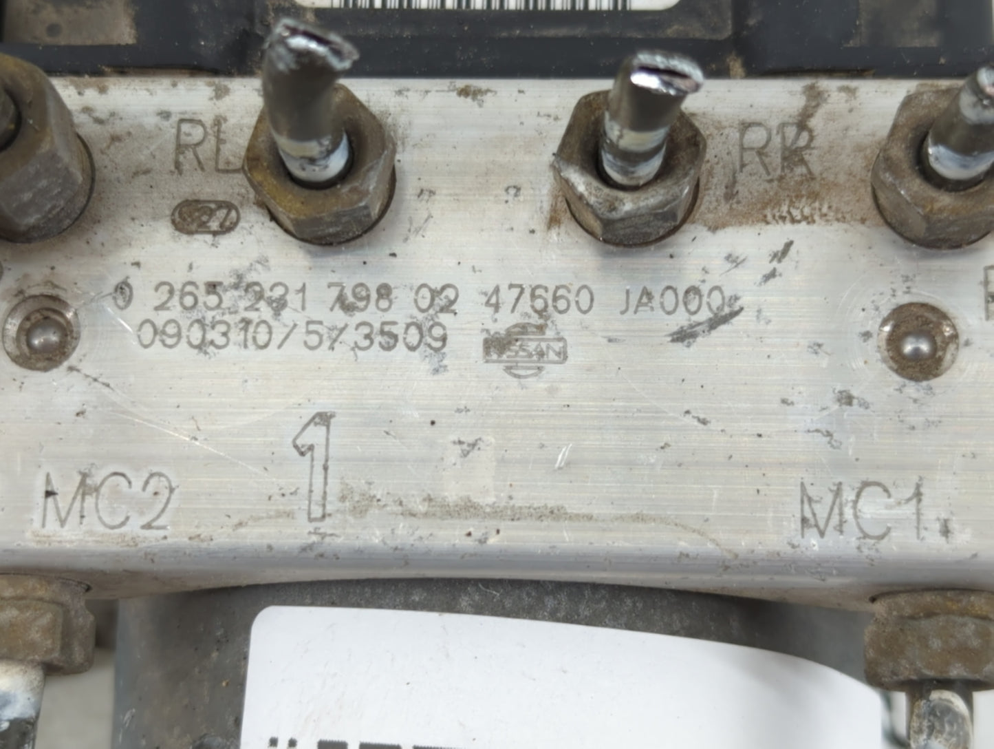 2007-2009 Nissan Altima ABS Pump Control Module Replacement P/N:47660 JA000 Fits Fits 2007 2008 2009 OEM Used Auto Parts - O