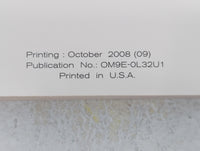 2009 Nissan Altima Owners Manual Book Guide P/N:OM9E-0L32U1 OEM Used Auto Parts - Oemusedautoparts1.com
