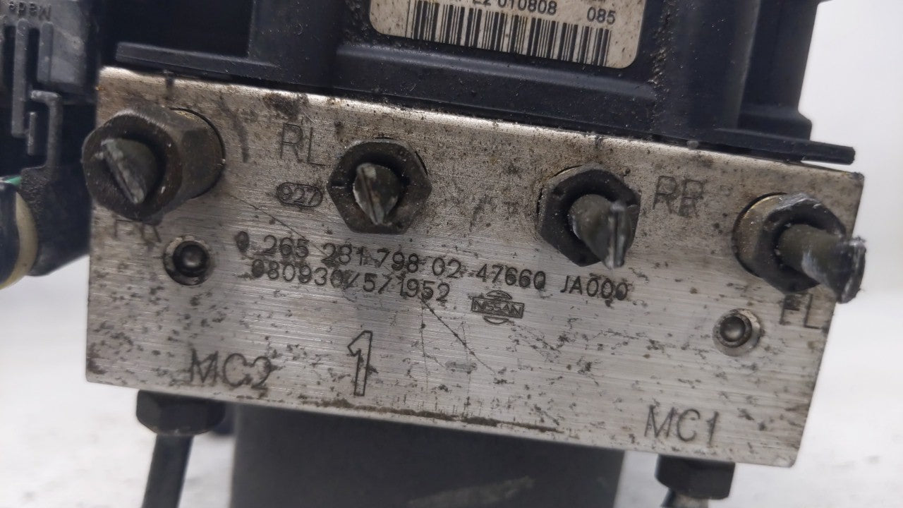 2007-2009 Nissan Altima ABS Pump Control Module Replacement P/N:0 265 231 798 47600 JA000 Fits Fits 2007 2008 2009 OEM Used 