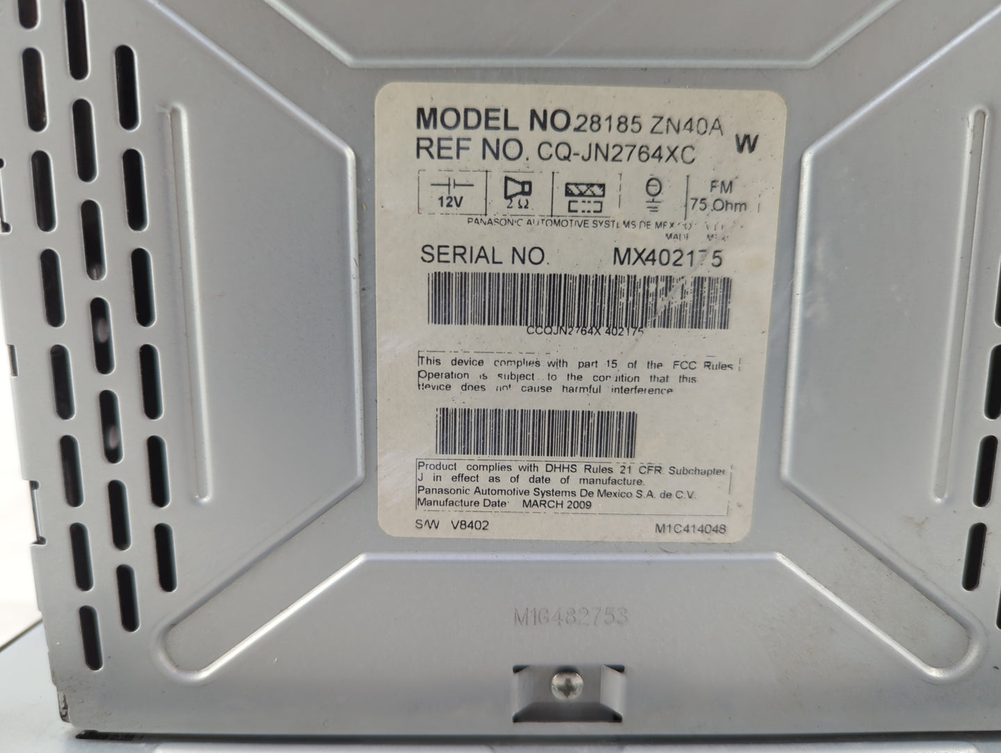 2007-2009 Nissan Altima Radio Control Panel - Oemusedautoparts1.com