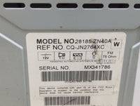 2009 Nissan Altima Radio AM FM Cd Player Receiver Replacement P/N:28185 ZN40A Fits OEM Used Auto Parts - Oemusedautoparts1.c