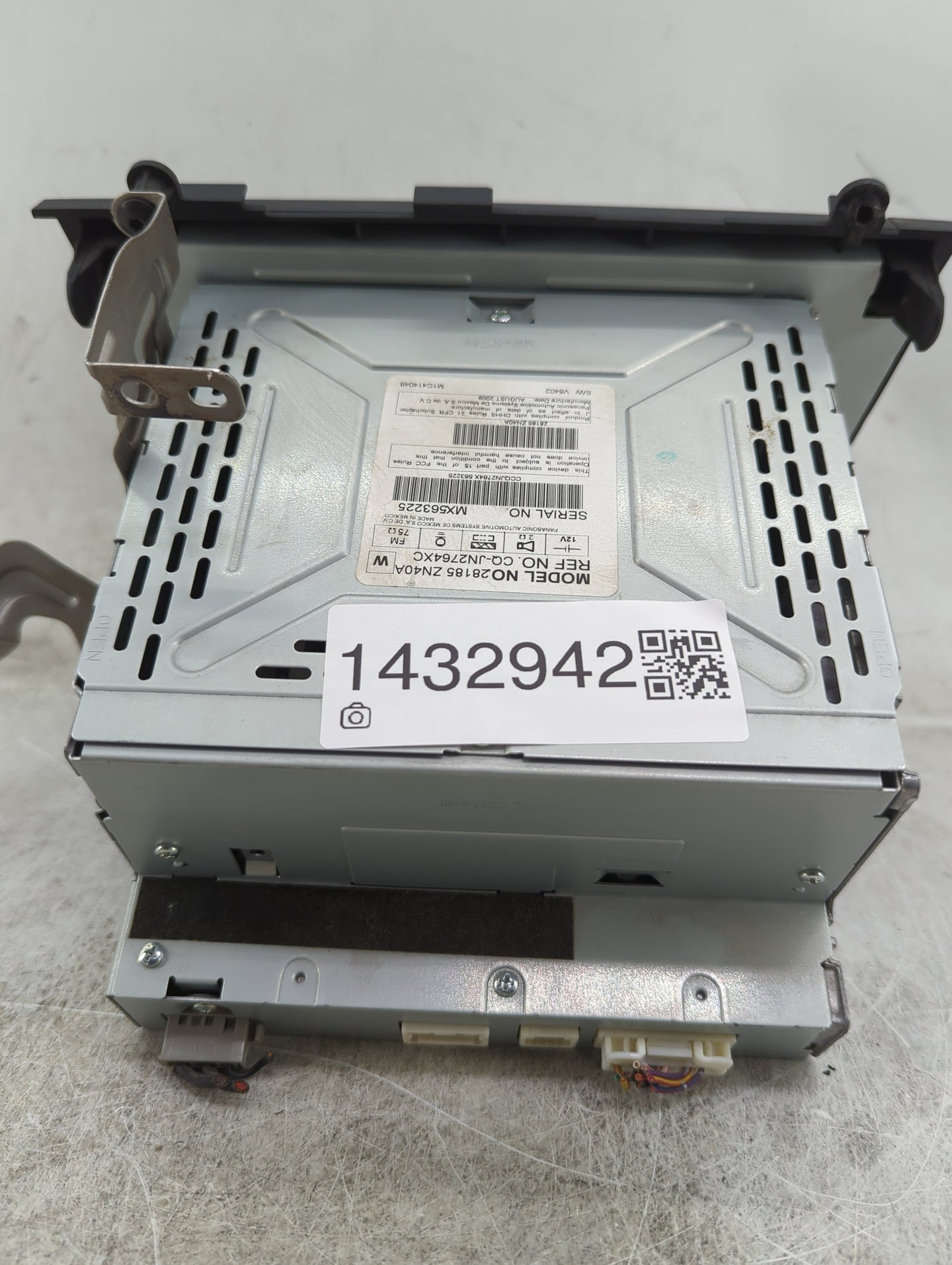 2009 Nissan Altima Radio AM FM Cd Player Receiver Replacement P/N:28185ZN40A CQ-JN2764XC Fits OEM Used Auto Parts - Oemuseda