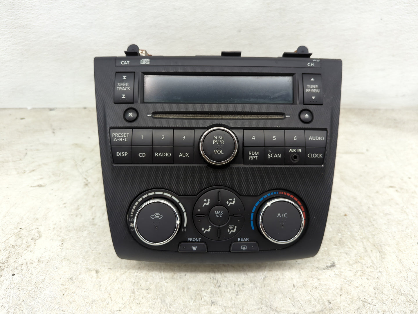 2009 Nissan Altima Radio AM FM Cd Player Receiver Replacement P/N:28185 ZN40A CQ-JN2764XC Fits OEM Used Auto Parts - Oemused