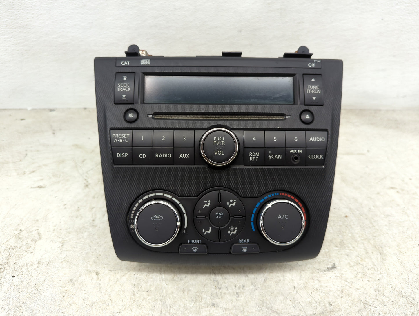 2009 Nissan Altima Radio AM FM Cd Player Receiver Replacement P/N:28185 ZN40A CQ-JN2764XC Fits OEM Used Auto Parts - Oemused