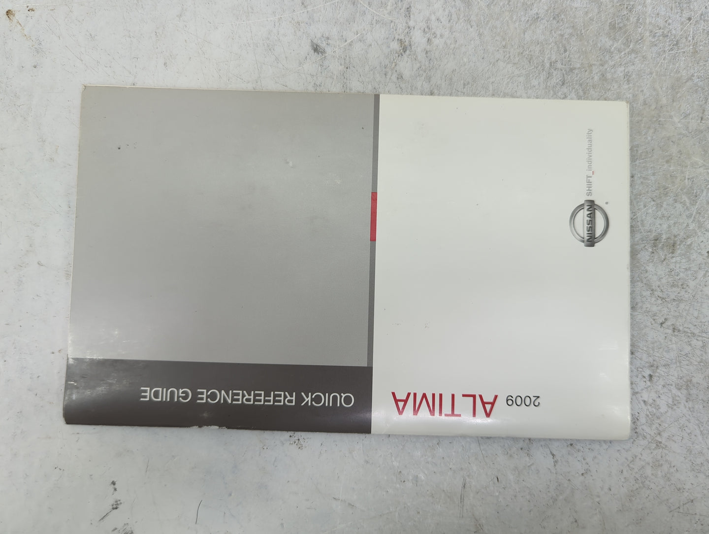 2009 Nissan Altima Owners Manual Book Guide P/N:OM9E-0L32U1 OEM Used Auto Parts - Oemusedautoparts1.com