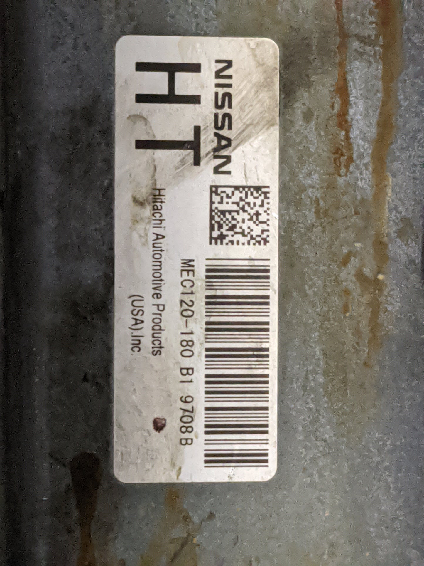 2009 Nissan Altima PCM Engine Control Computer ECU ECM PCU OEM P/N:MEC120-180 B1 Fits OEM Used Auto Parts - Oemusedautoparts