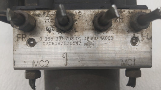 2007-2009 Nissan Altima ABS Pump Control Module Replacement P/N:0 265 231 798 47600 JA000, 0 265 800 556 Fits Fits 2007 2008 2009 OEM Used Auto Parts