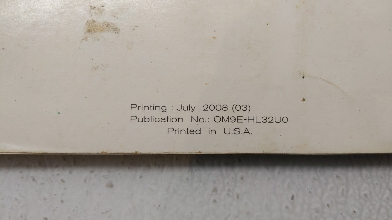 2009 Nissan Altima Owners Manual Book Guide P/N:OM9E-HL32U0 OEM Used Auto Parts - Oemusedautoparts1.com