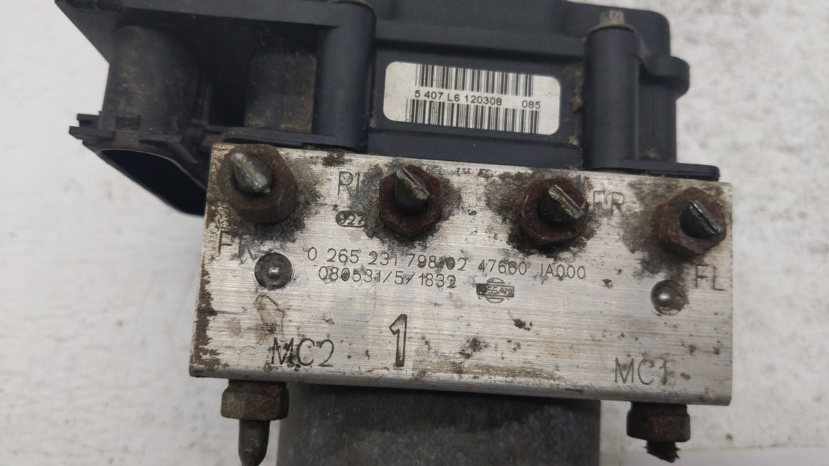 2007-2009 Nissan Altima Anti-Lock Brake ABS Pump Module Actuator OEM P/N:0 265 231 798 47600 JA000 Fits Fits 2007 2008 2009 