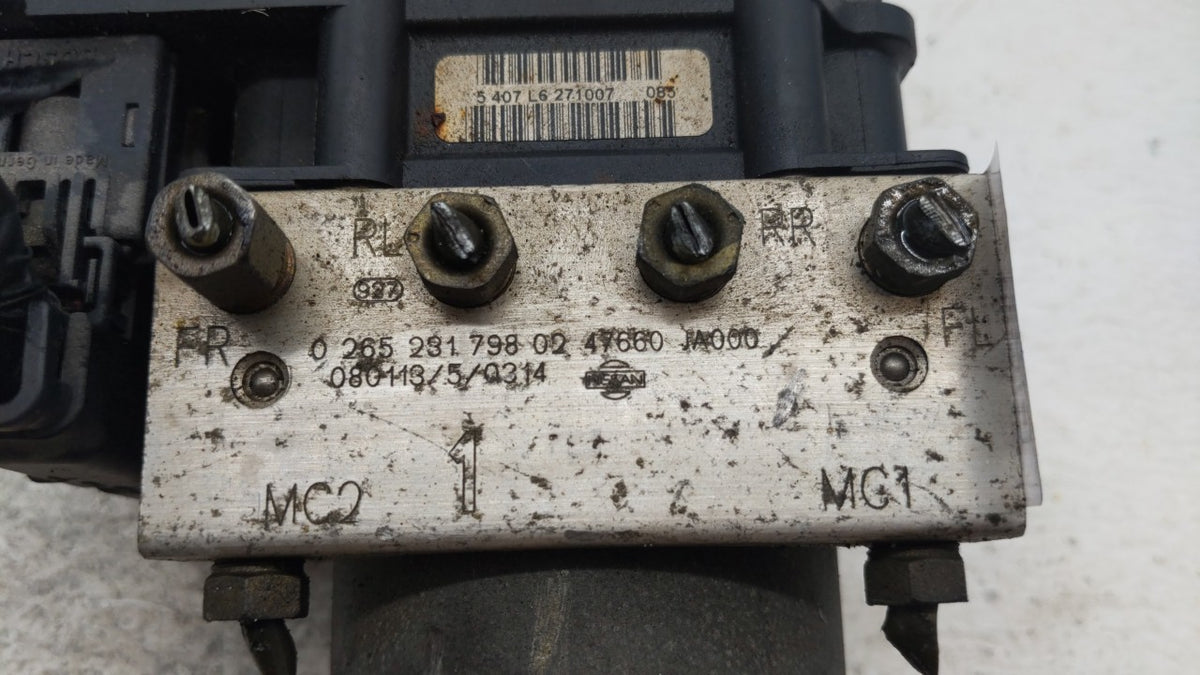 2007-2009 Nissan Altima Anti-Lock Brake ABS Pump Module Actuator OEM P/N:0 265 231 798 47600 JA000 Fits Fits 2007 2008 2009 