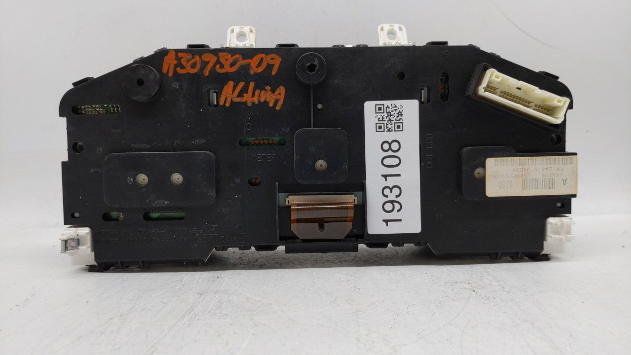 2007-2009 Nissan Altima Instrument Cluster Speedometer Gauges P/N:24810 JA00A Fits Fits 2007 2008 2009 OEM Used Auto Parts -