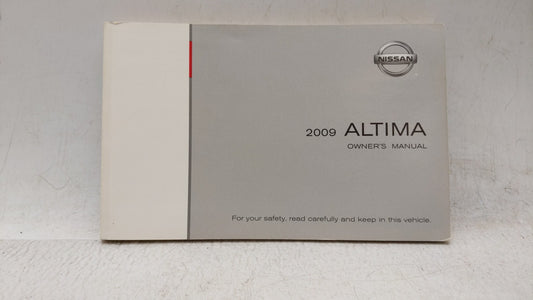 2009 Nissan Altima Owners Manual Book Guide OEM Used Auto Parts - Oemusedautoparts1.com