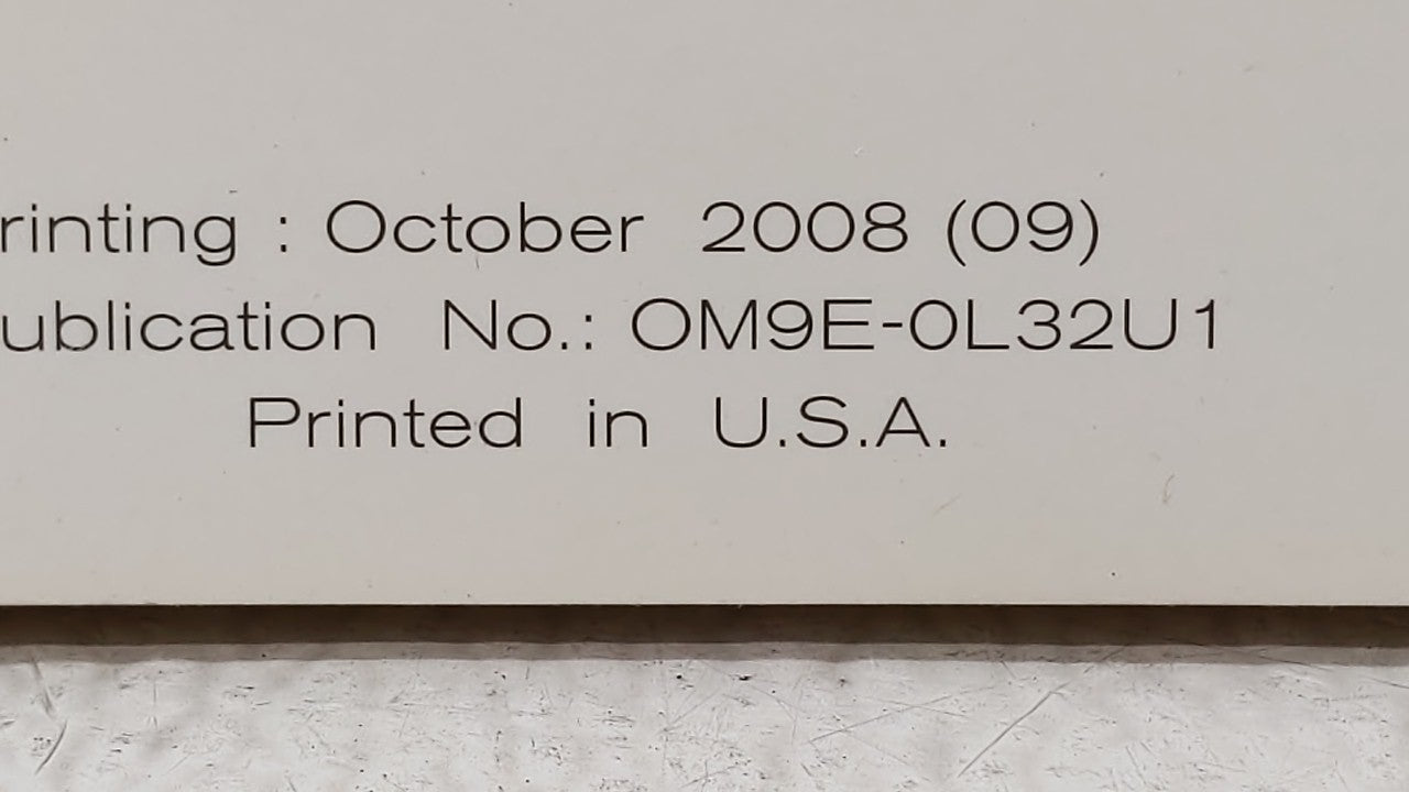 2009 Nissan Altima Owners Manual Book Guide OEM Used Auto Parts - Oemusedautoparts1.com