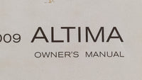 2009 Nissan Altima Owners Manual Book Guide OEM Used Auto Parts - Oemusedautoparts1.com