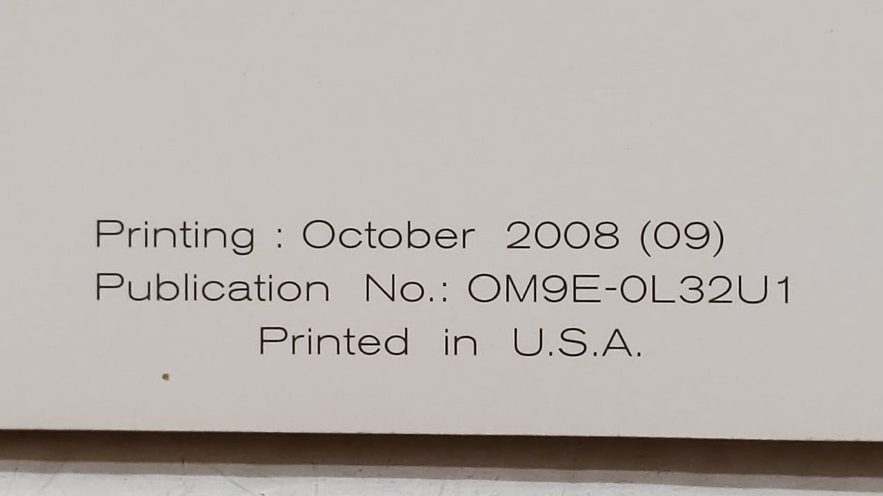 2009 Nissan Altima Owners Manual Book Guide OEM Used Auto Parts - Oemusedautoparts1.com