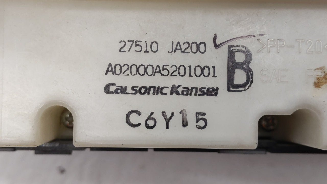 2007-2009 Nissan Altima Climate Control Module Temperature AC/Heater Replacement P/N:27510 JA200 Fits Fits 2007 2008 2009 OE