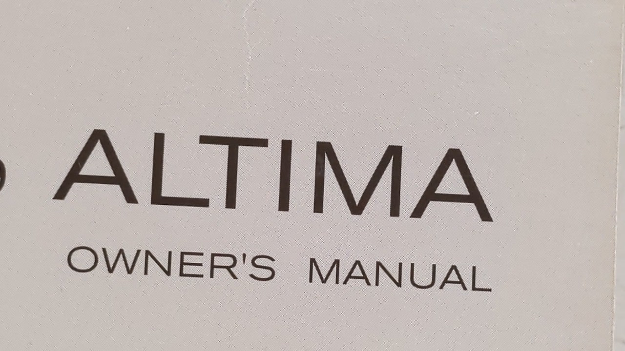 2009 Nissan Altima Owners Manual Book Guide OEM Used Auto Parts - Oemusedautoparts1.com